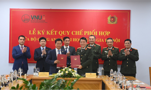 Bộ Công an và Đại học Quốc gia Hà Nội ký kết quy chế phối hợp